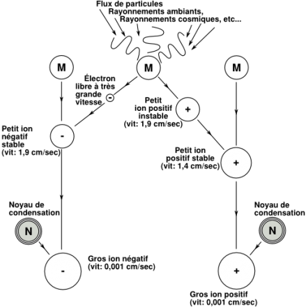 ionisation négative